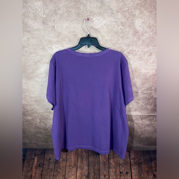 Life is Good-Purple cat crusher t-shirt-womens size 3X-NWOT - Picture 2 of 3